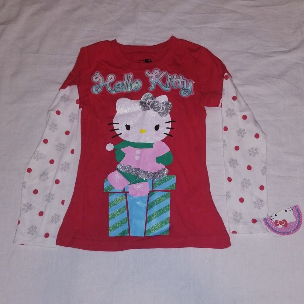 Hello Kitty Sanrio holiday long sleeve top new XS